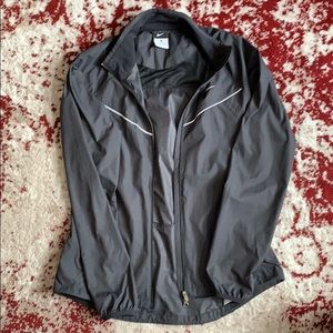 Black Nike zip up windbreaker